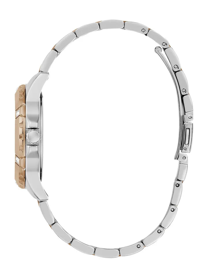 Montre Guess Mist rouge à cadran rond, analogique à quartz, pour femme
