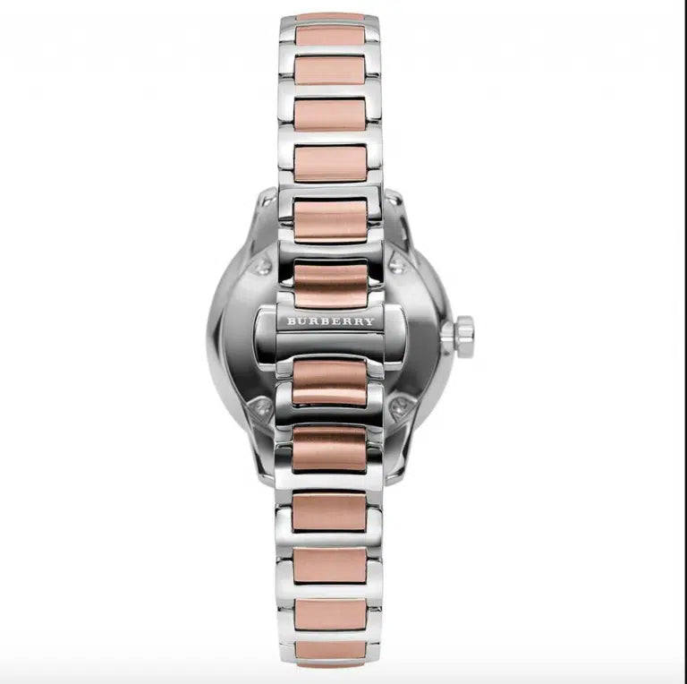 Montre Burberry Ladies Watch Swiss Classic Two Tone
Pour Femme, BU10117