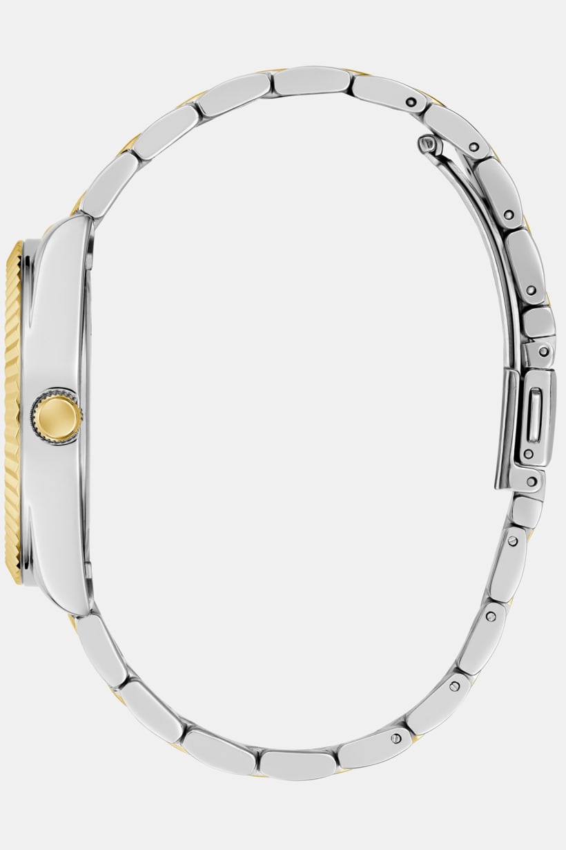 Montre Guess Luna blanche à cadran rond, à quartz analogique, pour femme