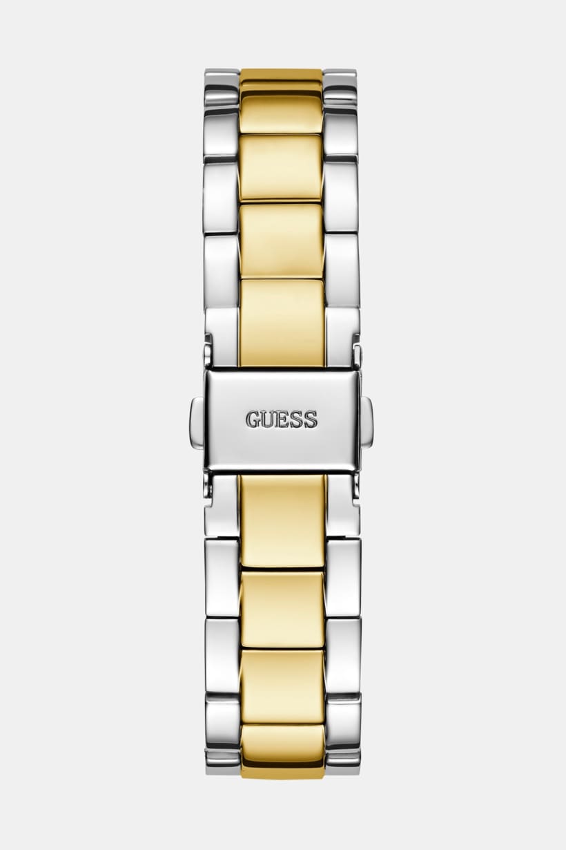 Montre Guess Luna blanche à cadran rond, à quartz analogique, pour femme
