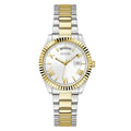 Montre Guess Luna blanche à cadran rond, à quartz analogique, pour femme